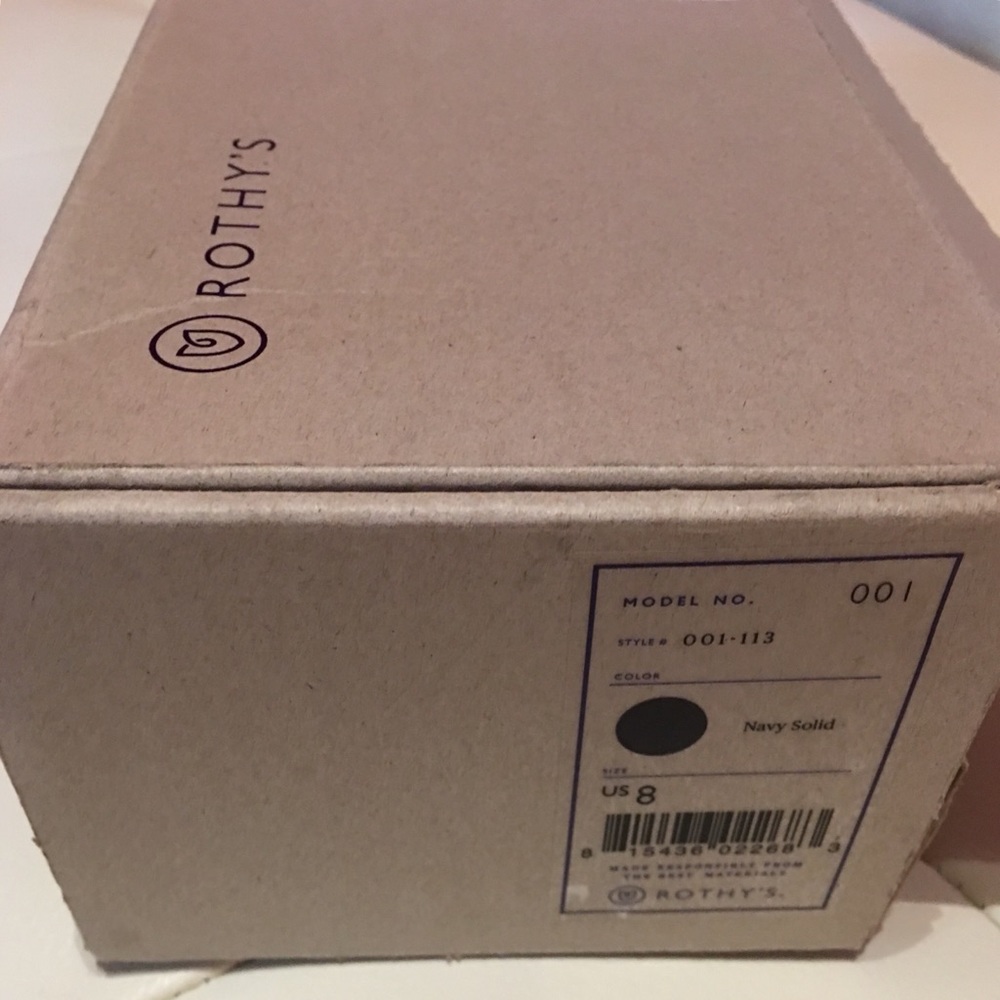New In Box Rothy’s Navy Solid US Women’s 8